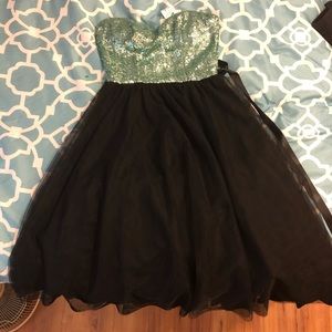 Adult Sequin strapless dress -size7/8